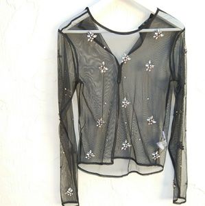 A bershka lace top with diamond